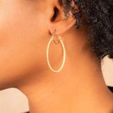 Large Stardust Hoop Earrings