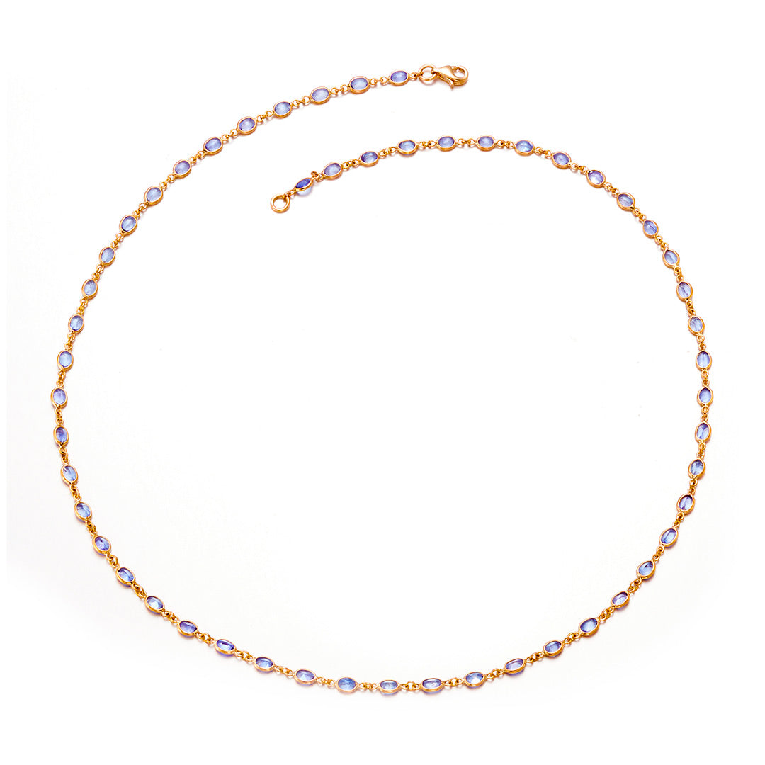 Tanzanite Bezel-Set Necklace
