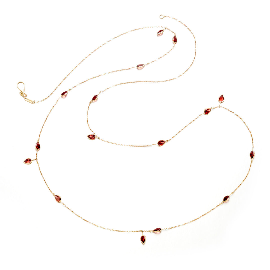 Kothari Garnet Long Necklace