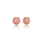 5mm Pink Opal Earrings