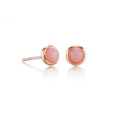 5mm Pink Opal Earrings
