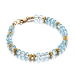 Barbara Heinrich Aquamarine Rondelle Beaded Bracelet