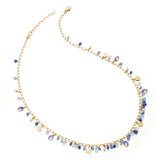 Barbara Heinrich Tanzanite, Sapphire & Pearl Briolette Drop Necklace