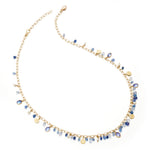 Barbara Heinrich Tanzanite, Sapphire & Pearl Briolette Drop Necklace