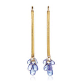 Tanzanite Navette Drop Earrings