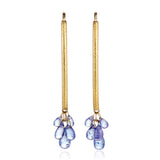 Tanzanite Navette Drop Earrings
