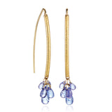 Barbara Heinrich Tanzanite Navette Drop Earrings