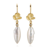 Pearl Slender Drop Earrings
