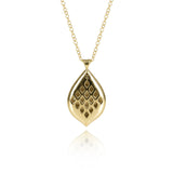 Sapphire Flare Pendant Necklace