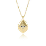 Adel Chefridi Sapphire Flare Pendant Necklace