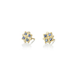 Adel Chefridi Sapphire & Diamond Bloom Charm Earrings