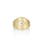 Adel Chefridi Diamond Moon & Stars Shield Ring