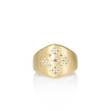 Adel Chefridi Diamond Moon & Stars Shield Ring