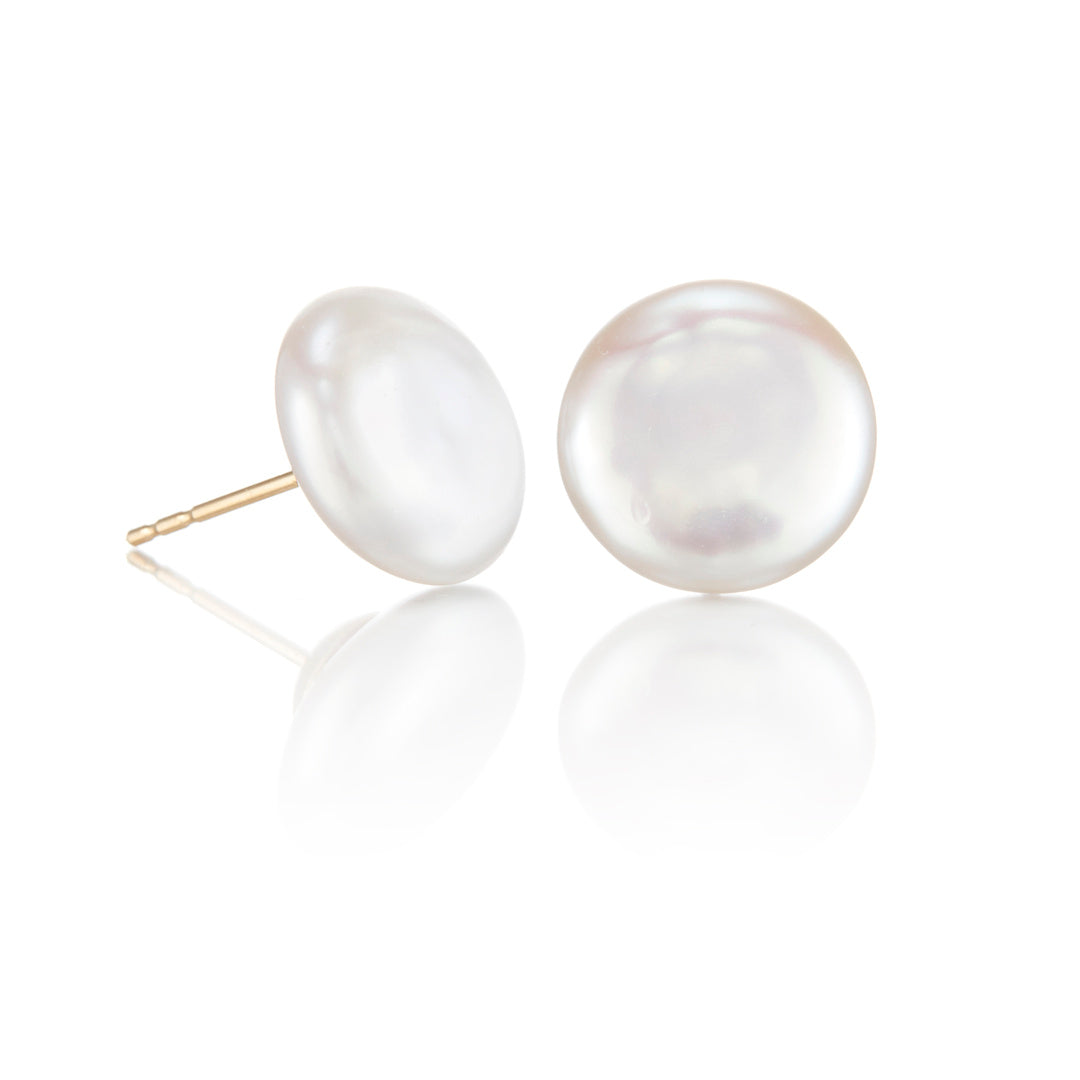 Gump's Signature 12mm Coin Pearl Earrings