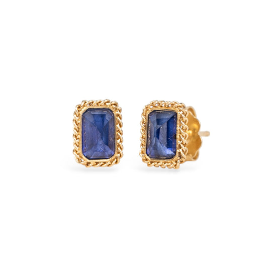 Amáli Nigerian Sapphire Stud Earrings