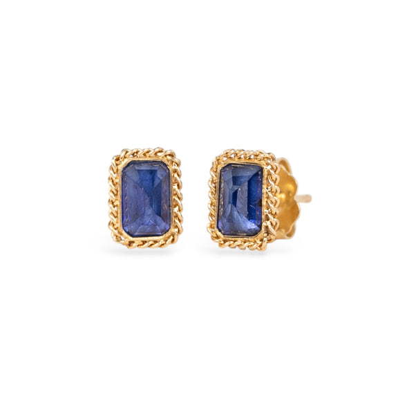 Amáli Nigerian Sapphire Stud Earrings
