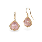 Amáli Morganite Rounded Teardrop Earrings