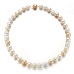 Gump's Signature 11-14mm Baroque White & Gold South Sea Pearl Necklace