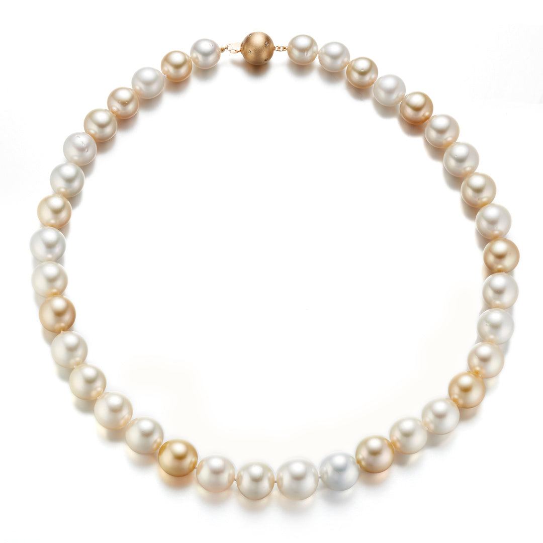 Gump's Signature 11-14mm Baroque White & Gold South Sea Pearl Necklace