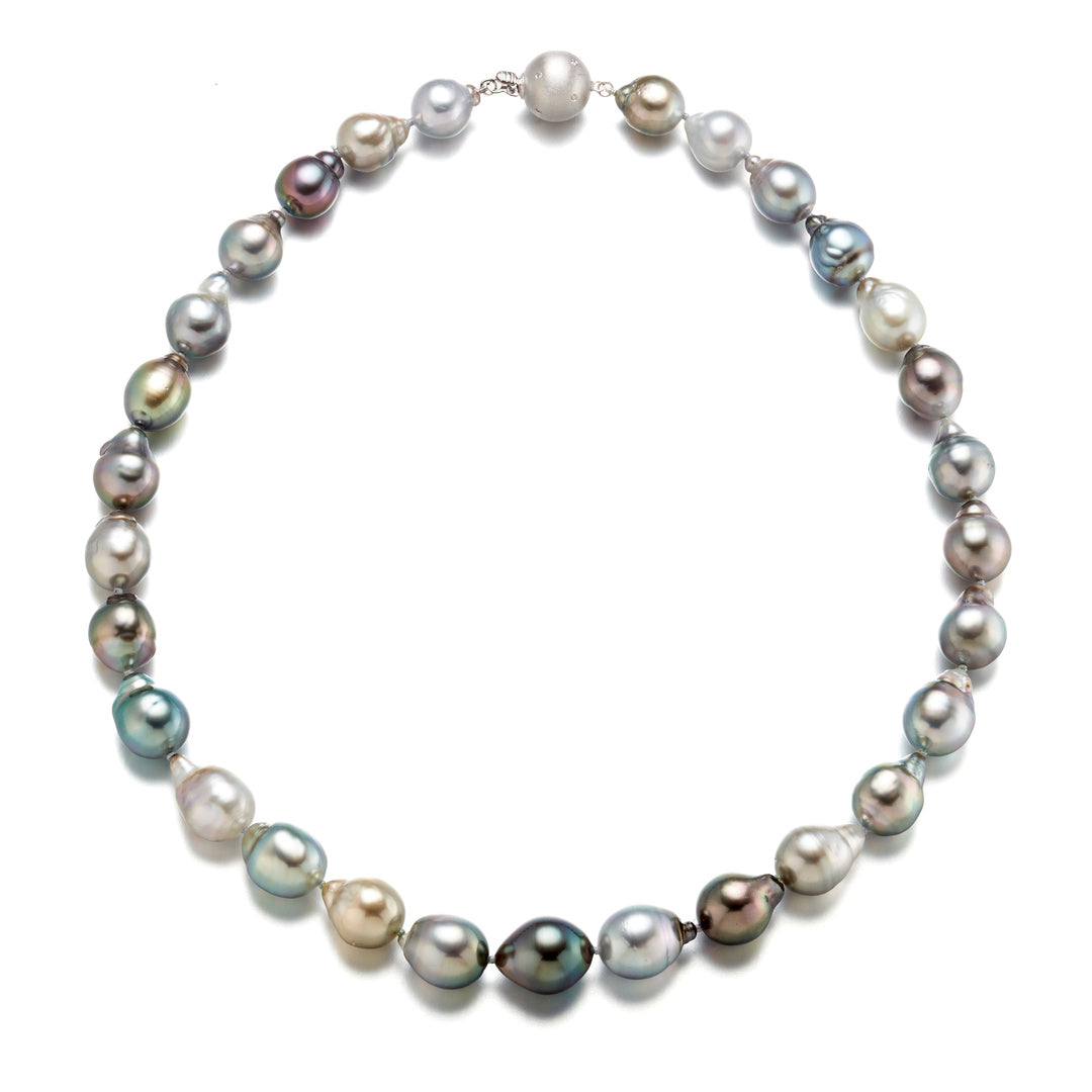 Gump's Signature Baroque Silver Tahitian Pearl Necklace