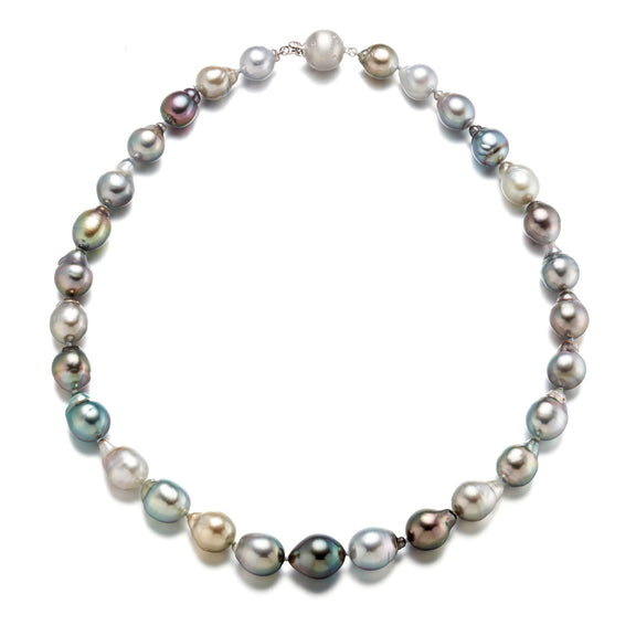 Gump's Signature Baroque Silver Tahitian Pearl Necklace