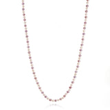 4mm Lavender & White Pearl Rope Necklace