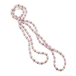 Gump's Signature 4mm Lavender & White Pearl Rope Necklace