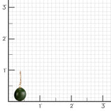 Green Jade Oval Drop Earrings