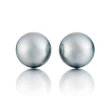Gump's Signature 11.7mm Silver Gray Tahitian Pearl Earrings