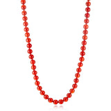 10mm Carnelian Bead Necklace