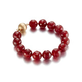 Gump's Signature 12mm Carnelian Faceted Bead Bracelet