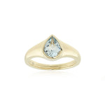 Gump's Signature Raindrop Ring in Aquamarine