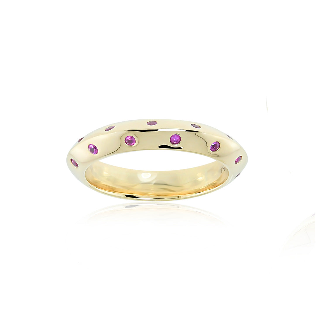 Gump's Signature Pink Sapphire Band