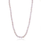 7.5mm Lavender Jade Bead Necklace