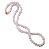 Gump's Signature 7.5mm Lavender Jade Bead Necklace