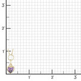 Heart Pendant Necklace in Amethyst