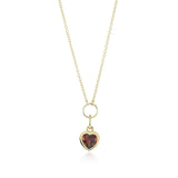 Gump's Signature Heart Pendant Necklace in Garnet