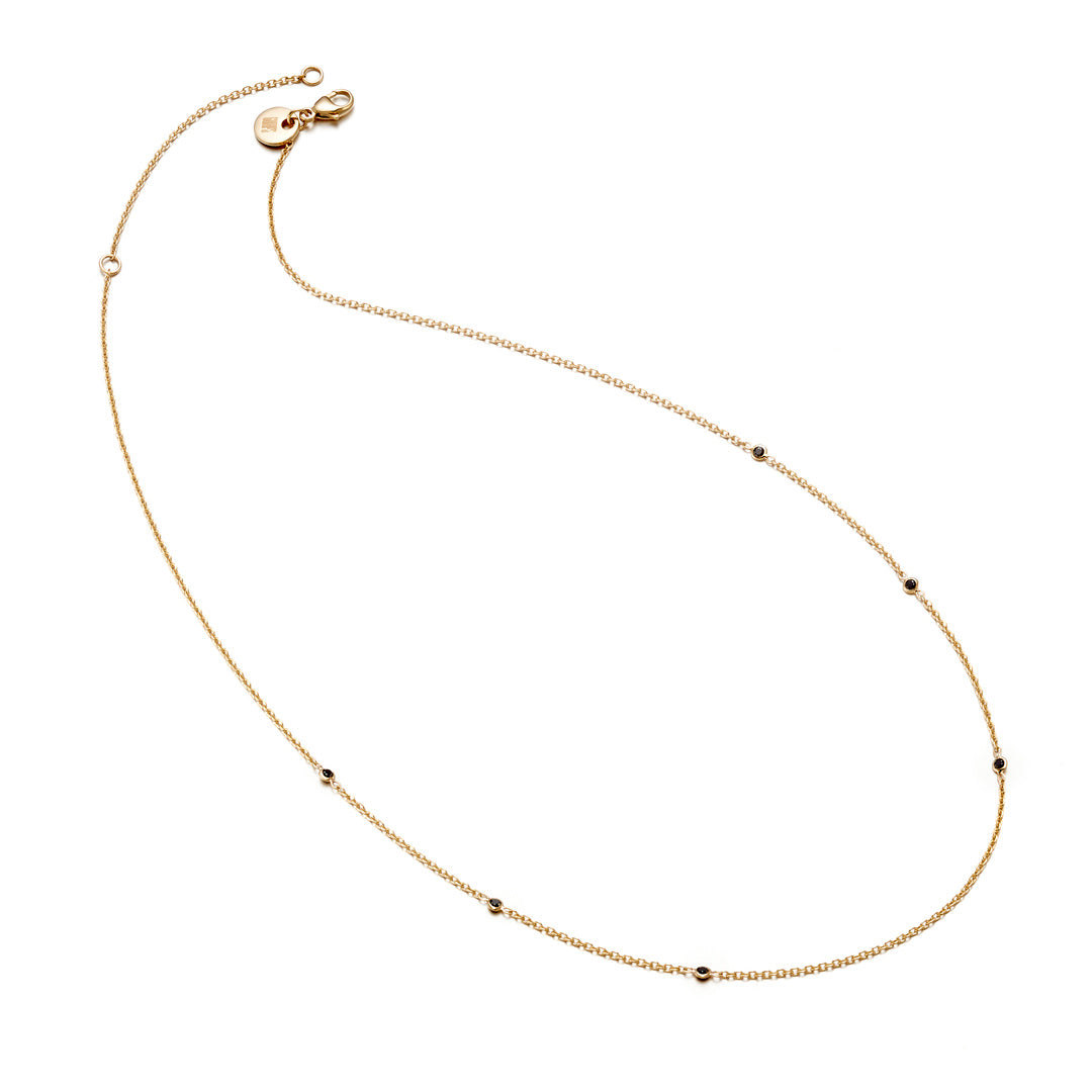 Gump's Signature Station Necklace in Black Diamonds