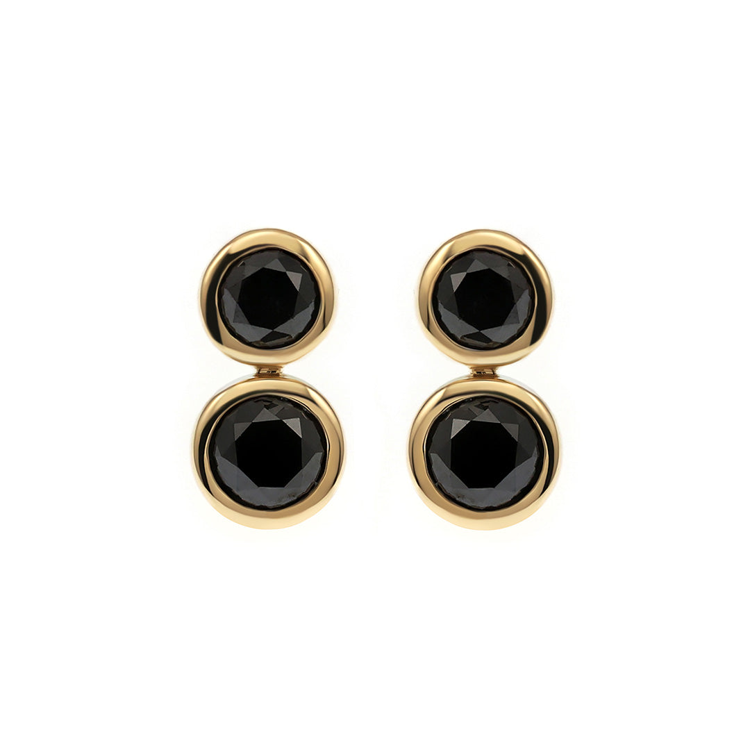 Gump's Signature Gemini Earrings in Black Diamonds