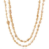Golden Keshi South Sea Pearl Long Necklace