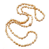 Golden Keshi South Sea Pearl Long Necklace