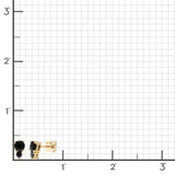 Elizabeth Earrings in Black Jade & Black Diamonds