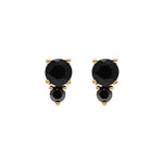 Gump's Signature Elizabeth Earrings in Black Jade & Black Diamonds
