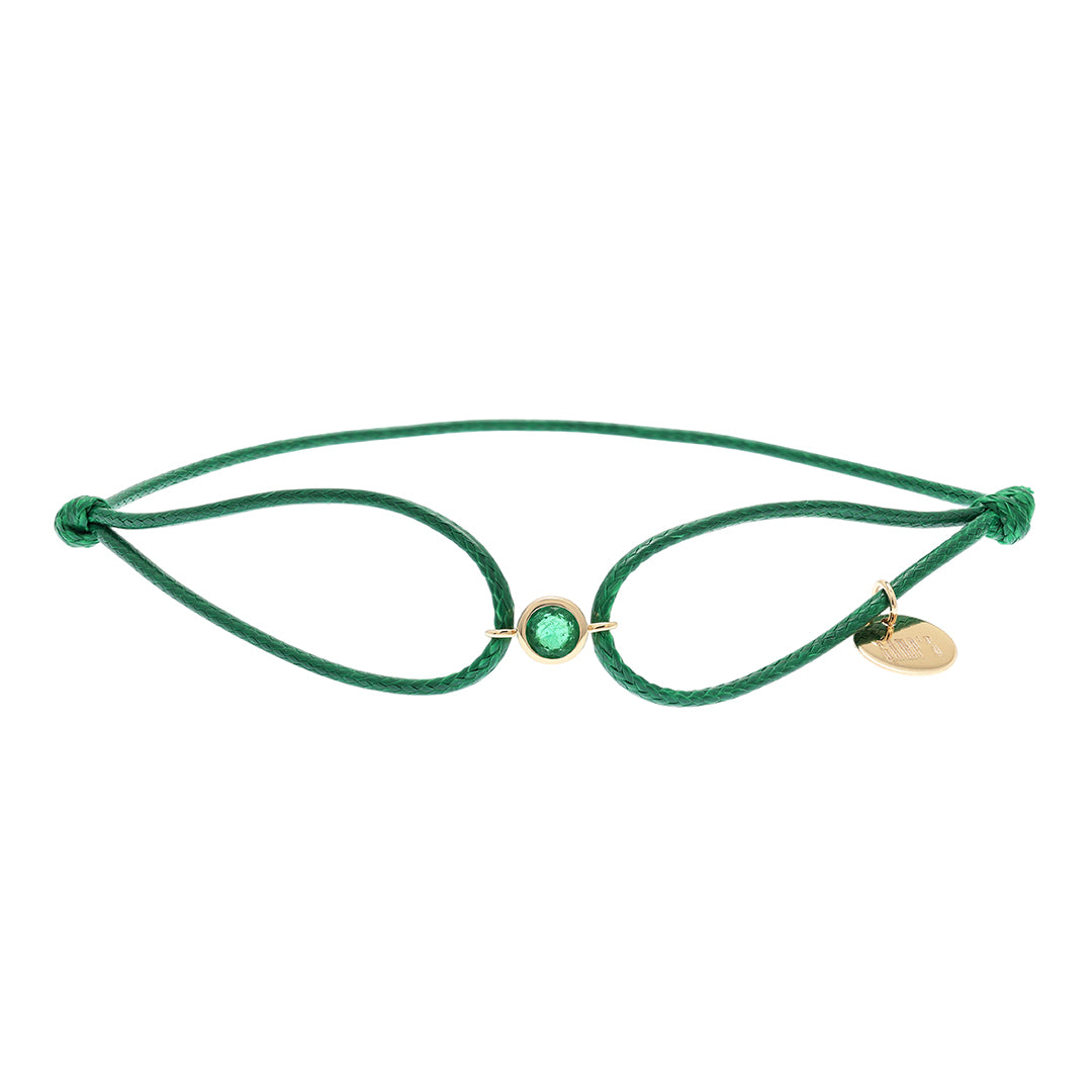 Gump's Signature Green Cord Bracelet in Emerald