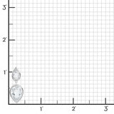 Sorella Earrings in White Topaz