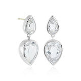 Sorella Earrings in White Topaz