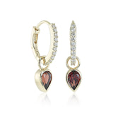 Gump's Signature Lucia Earrings in Garnets & Diamonds