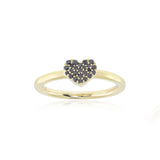 Gump's Signature Black Diamond Heart Ring