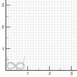 Infinity Necklace in White Topaz