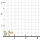 Butterfly Wing Earrings in Diamonds & Enamel